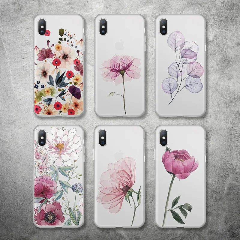 Lovebay чехол для телефона для iPhone 11Pro 6 6s 7 8 Plus X XR XS Макс 5 5S SE красивый цветок матовый чехол из мягкого ТПУ для iPhone 11 чехол для телефона
