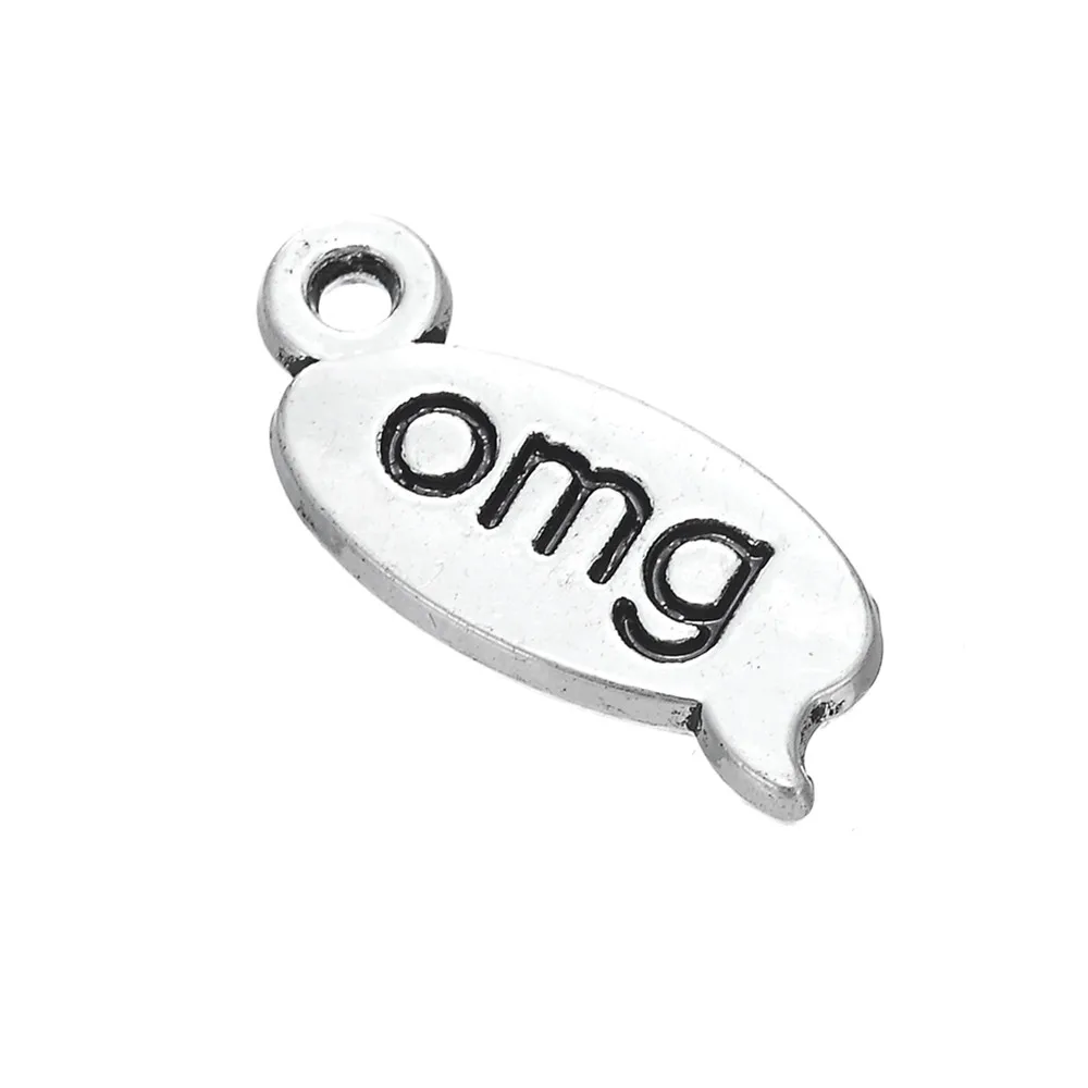 Металлические подвески LIKGREAT с уникальным дизайном надписью OMG подвеска в