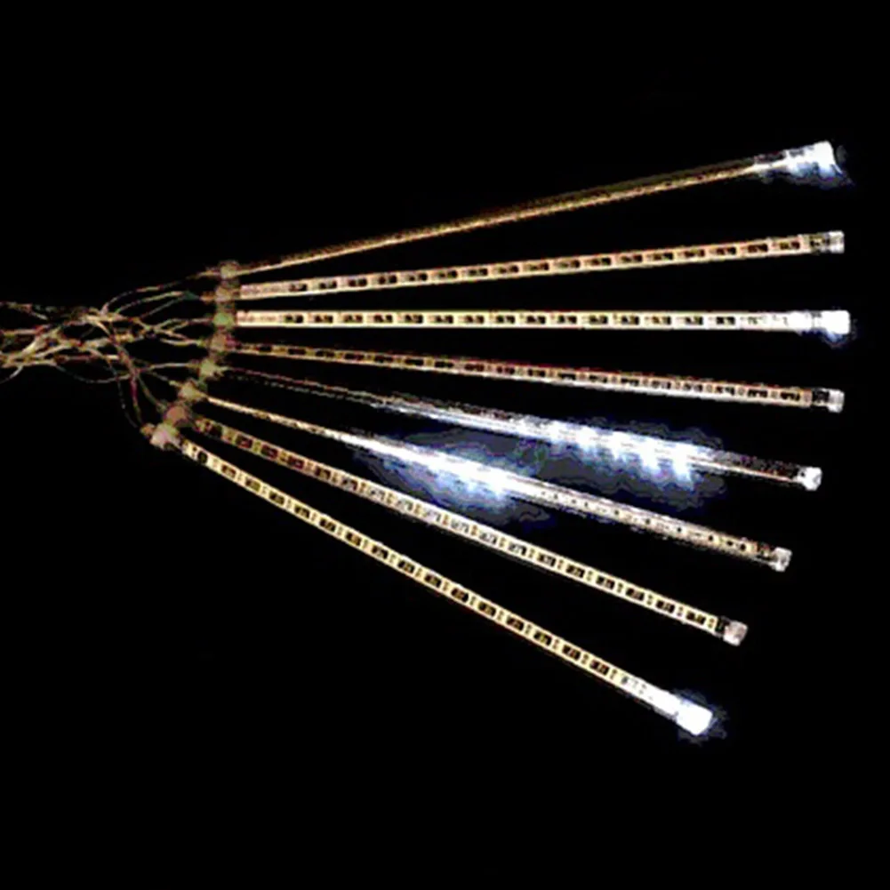 8 трубок 144LED метеоритный душ падающая звезда дождь капля сосулька Снег осень Фея