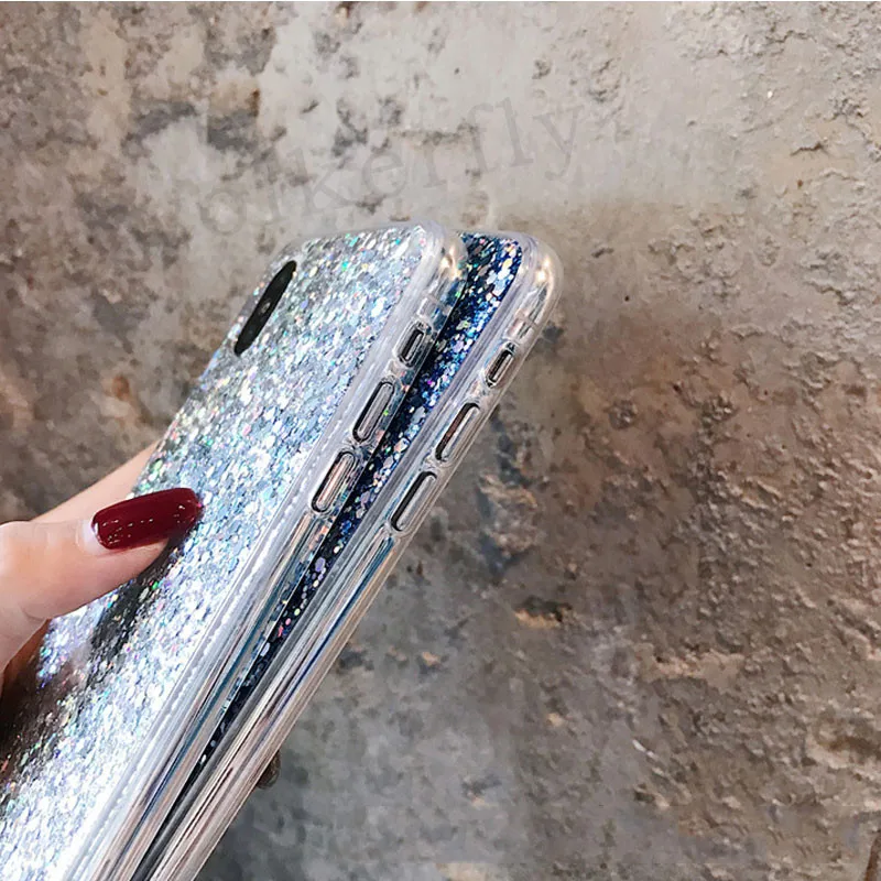 Блестящий Кристальный чехол для телефона iphone Xs Max 7 6 8 Plus X Xr сверкающий блеск