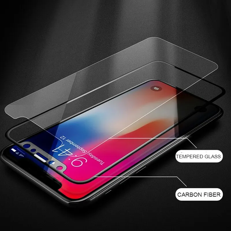 3D изогнутое закаленное стекло для iPhone XS Max XR X 8 Plus 7 6 6S 6Plus 9H защитная пленка из