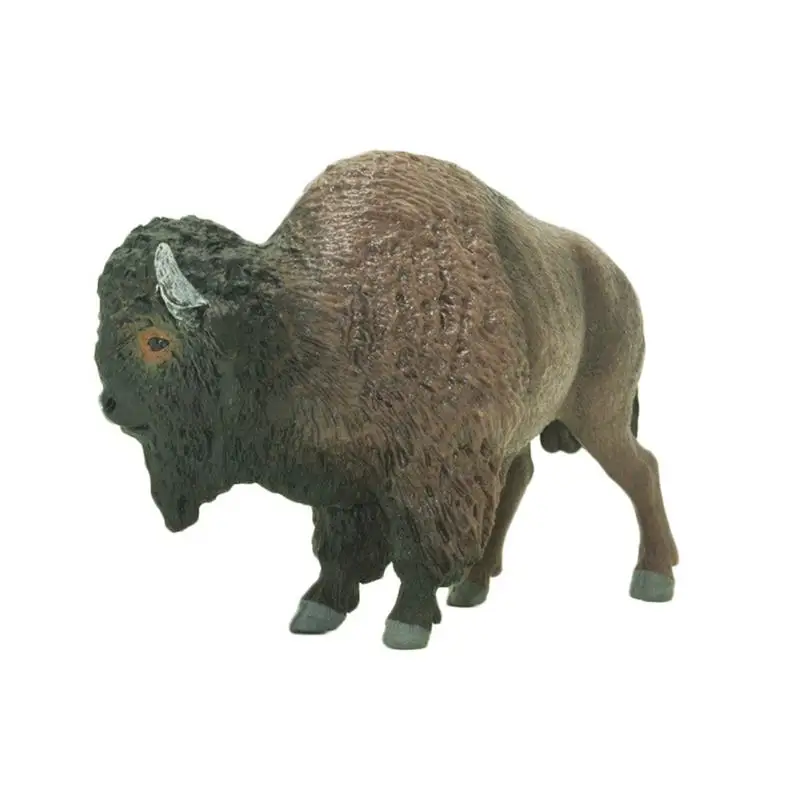 Американская имитация моделей животных Bison фигурки экшн игрушек Коллекция