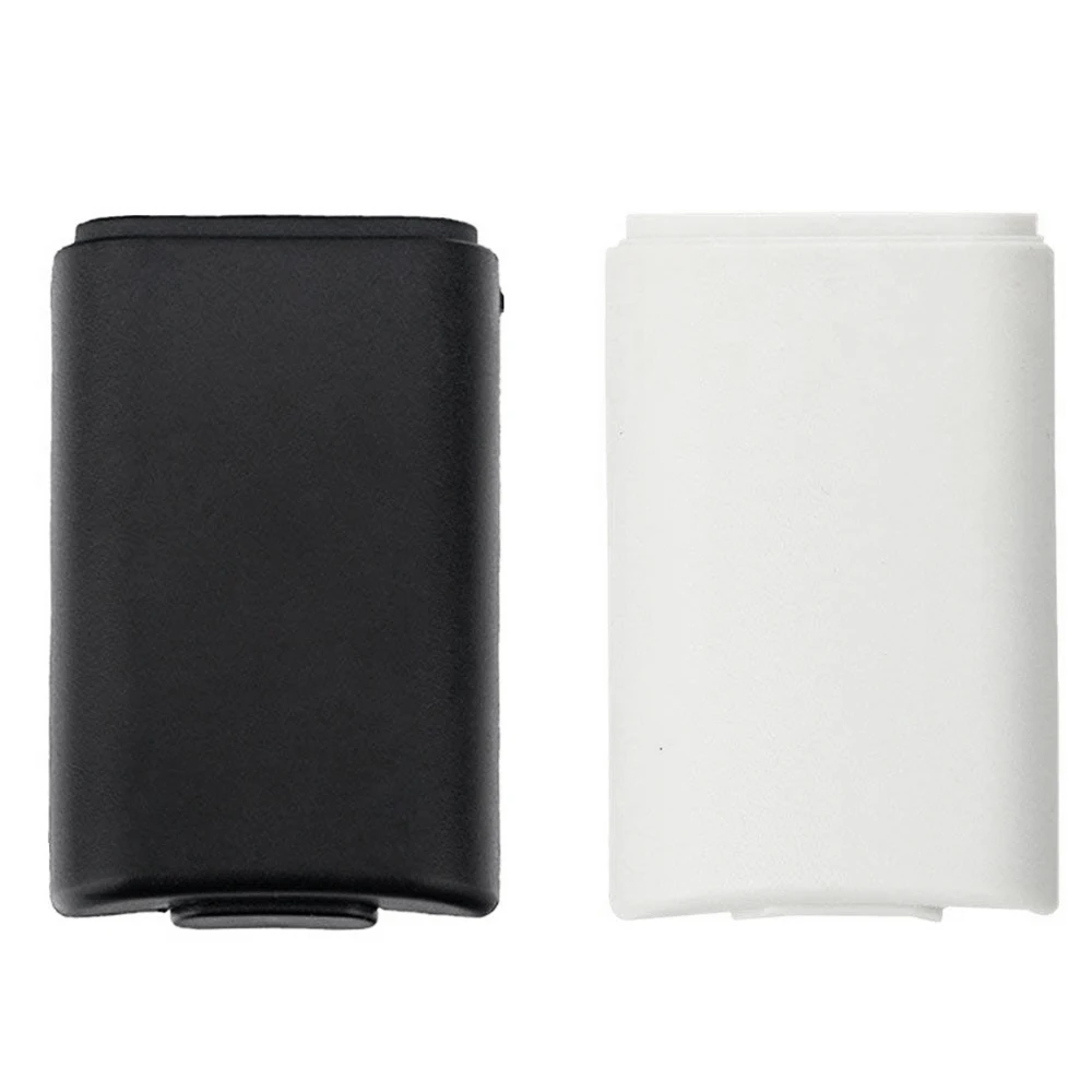 FFYY-2 Pack of Black and White Replacement AA Battery Case Back Cover Shell for Xbox 360 Controller | Batteries