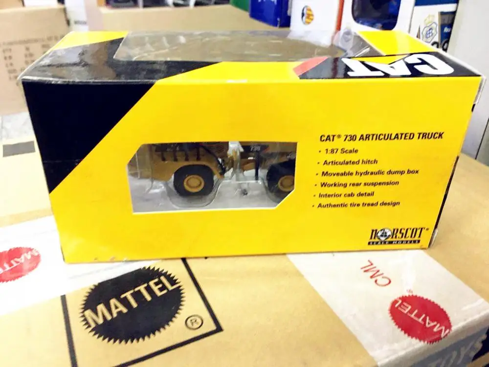 Norscot HO 1/87 Caterpillar Cat 730 шарнирный грузовик литый под давлением модель 551301|Наземный