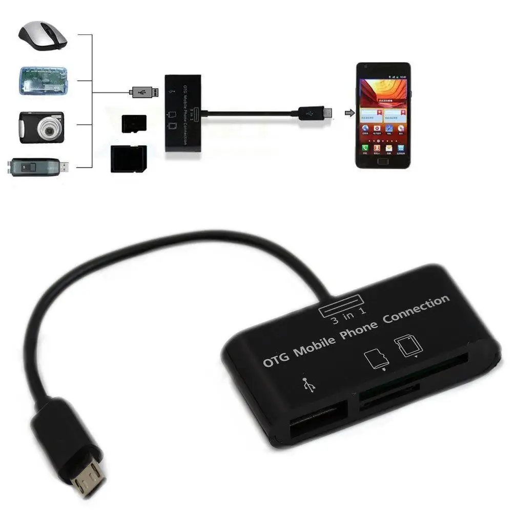 Адаптер для кардридера SD Micro-SD OTG | Компьютеры и офис