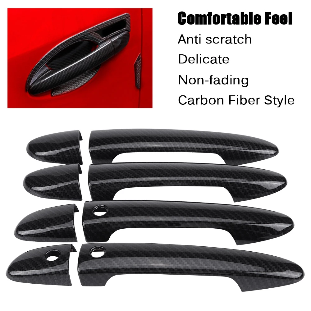 8 шт. накладки на дверную ручку автомобиля из углеродного волокна для Mazda CX 5 2017 2018