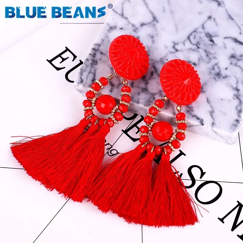 Женские длинные серьги ручной работы с геометрической бахромой|Серьги-подвески|