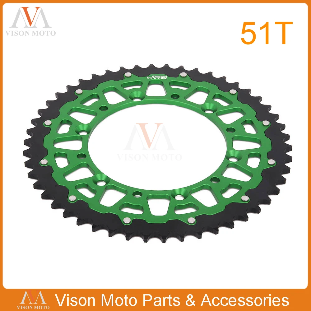 

42T 44T 46T 47T 48T 49T 50T 51T 52T Motorcycle Rear Sprocket For KAWASAKI KX500 RMZ250 KX125 KDX220 KX 250 500 KX250 KX500