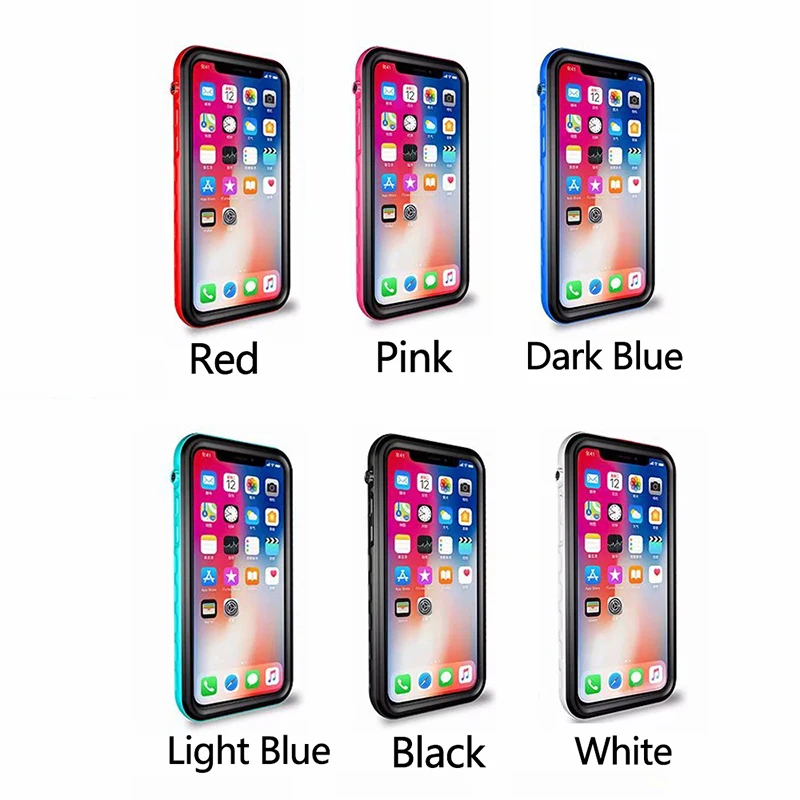 360 Защитные чехлы для телефонов Apple iPhone XS Max XR X 7 8 Plus водонепроницаемый чехол