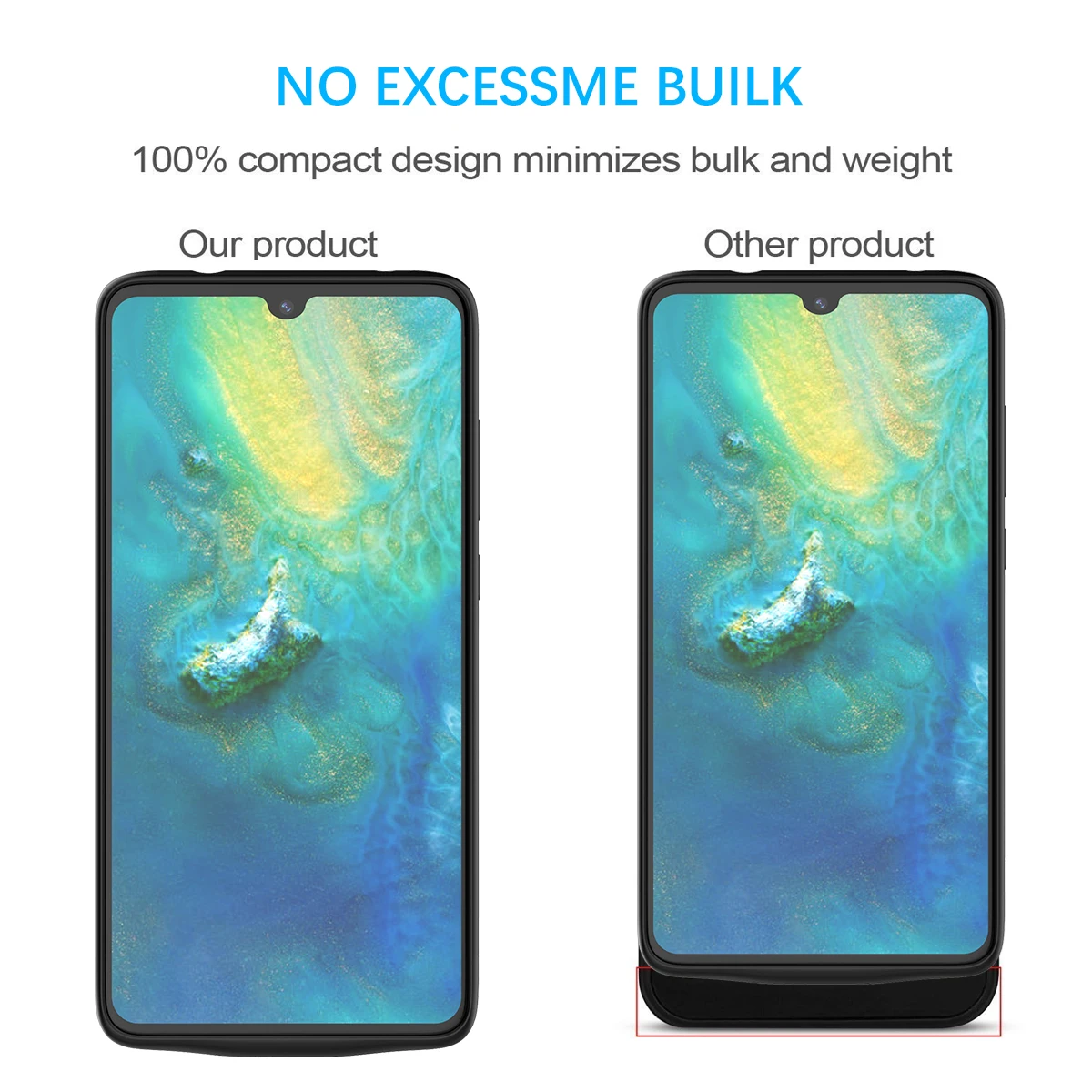 Для huawei mate 20 4700 мАч батарея зарядное устройство чехол для телефона внешний
