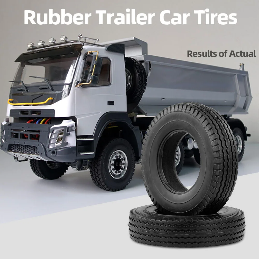 2 шт. прицеп резина шины для автомобиля запчасти 1:14 Тамия тягач р/у скалолазания 85