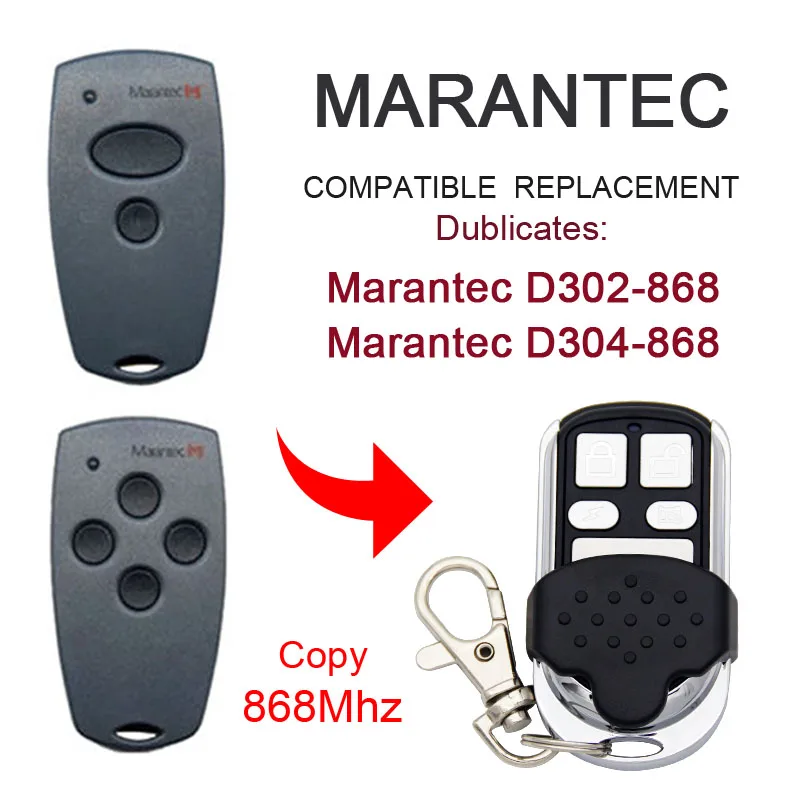 Фотографический карманный передатчик фотографический клоны 868 3 МГц Marantec d302 d304
