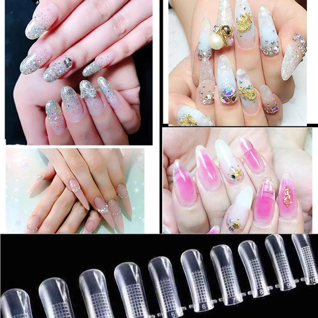 100 PCS Женщины Мода Прочный наращивание ногтей плесень Ложные ногти как
