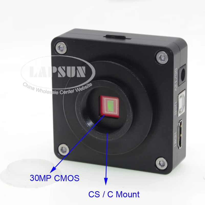 Lapsun 2019 Lastest 30MP 2K 1080P HD промышленный лабораторный микроскоп камера HDMI USB видео выход