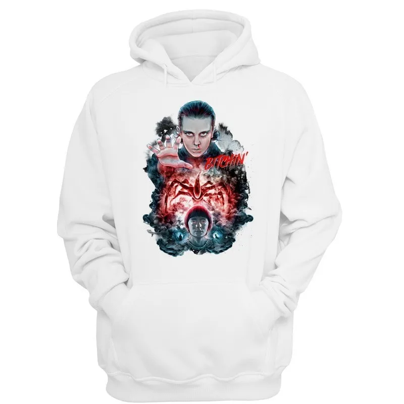 Мужская и Женская Толстовка Оверсайз с капюшоном Eleven уличная одежда Harajuku Moletom