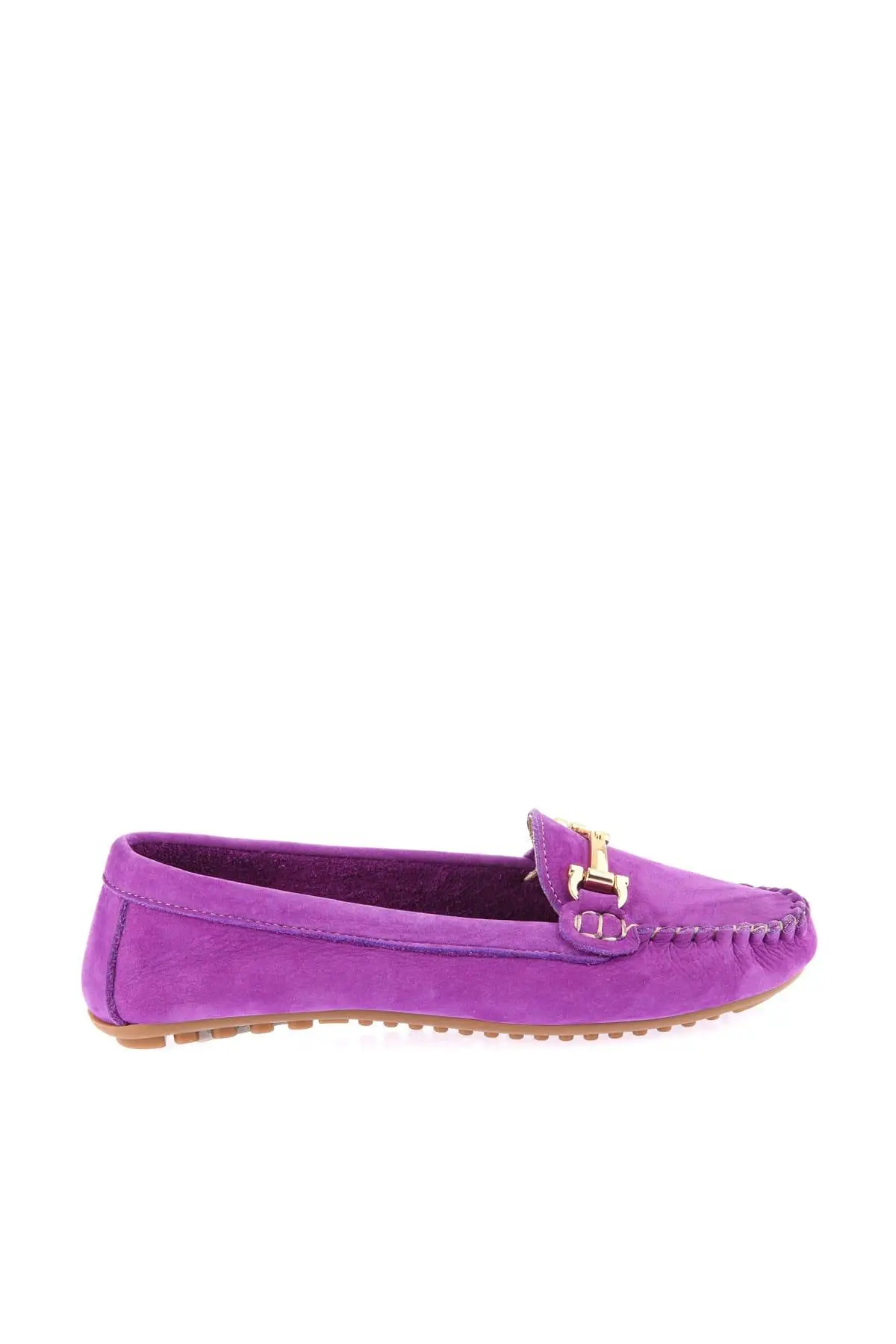 Trendyol Genuine Leather Purple Nubuck Women 'S Loafer Shoes TAKSS19TL0004 | Обувь