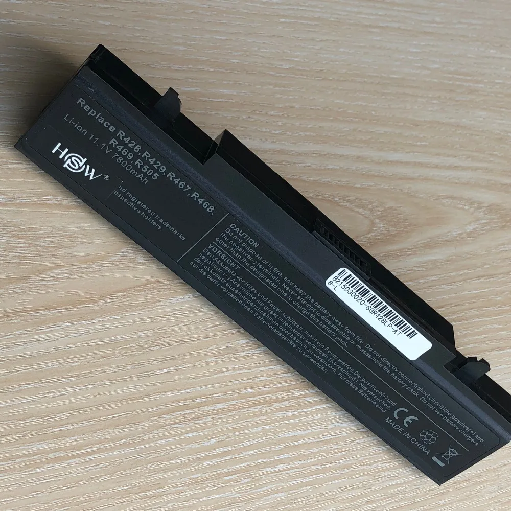 Аккумулятор для ноутбука 7800 мАч SamSung AA PB9NC6B PB9NS6B PB9NC6W R428 R429 R468 NP300 NP350 RV410 RV509 R530