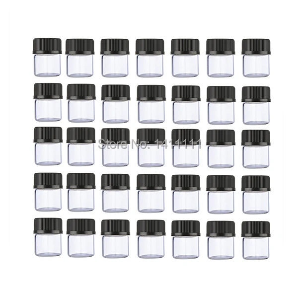 1000 компл./Лот Мини Прозрачный 1 мл 1/4 Dram стеклянный флакон для духов 1CC ароматный