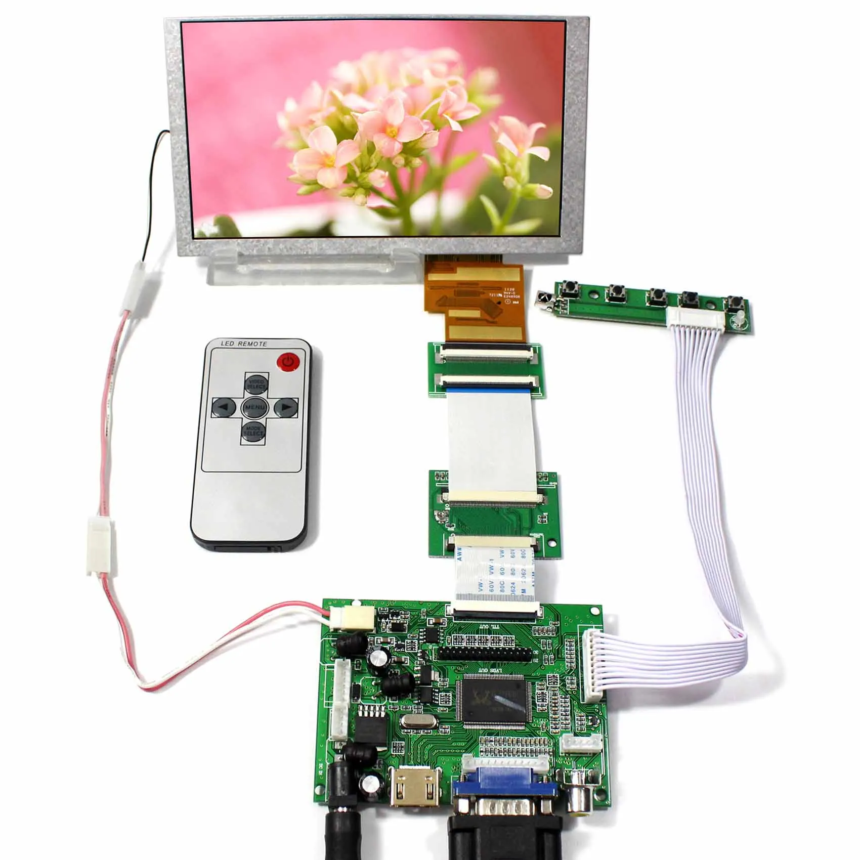 

6.2inch HSD062IDW1 800X480 LCD Screen with HD-MI VGA 2AV LCD Controller Board