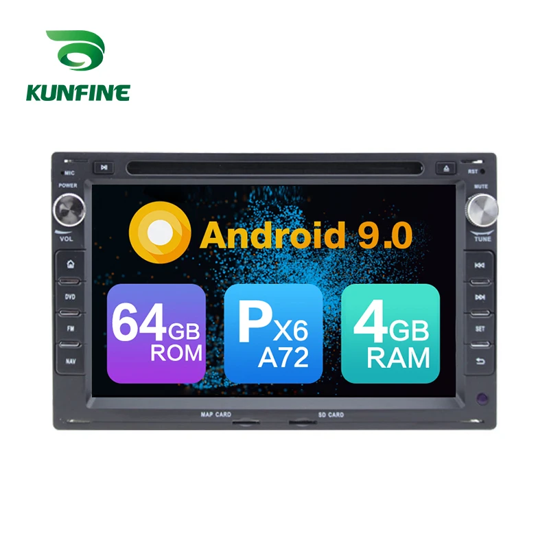 Android 9 0 Core PX6 A72 ОЗУ 4 Гб ПЗУ 64 ГБ Автомобильный DVD GPS мультимедийный плеер