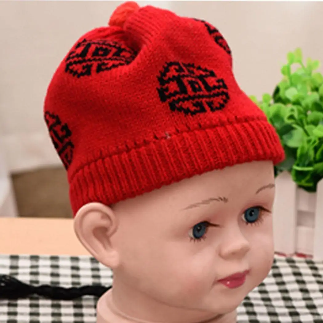 Детские теплые вязаные шапки с косами детские мягкие хлопковые аксессуары милые