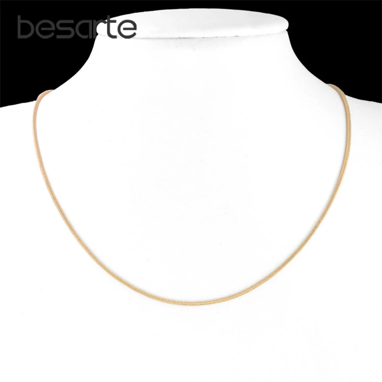 

35CM Kids Chain Necklace Gold-color Collar Baby Jewelry Girls Boys Collier Bebe Collares Bebek Kolye Collane Ninas Colier N0604