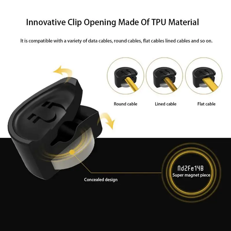 Магнитный usb-держатель кабеля для управления зарядным устройством хранения