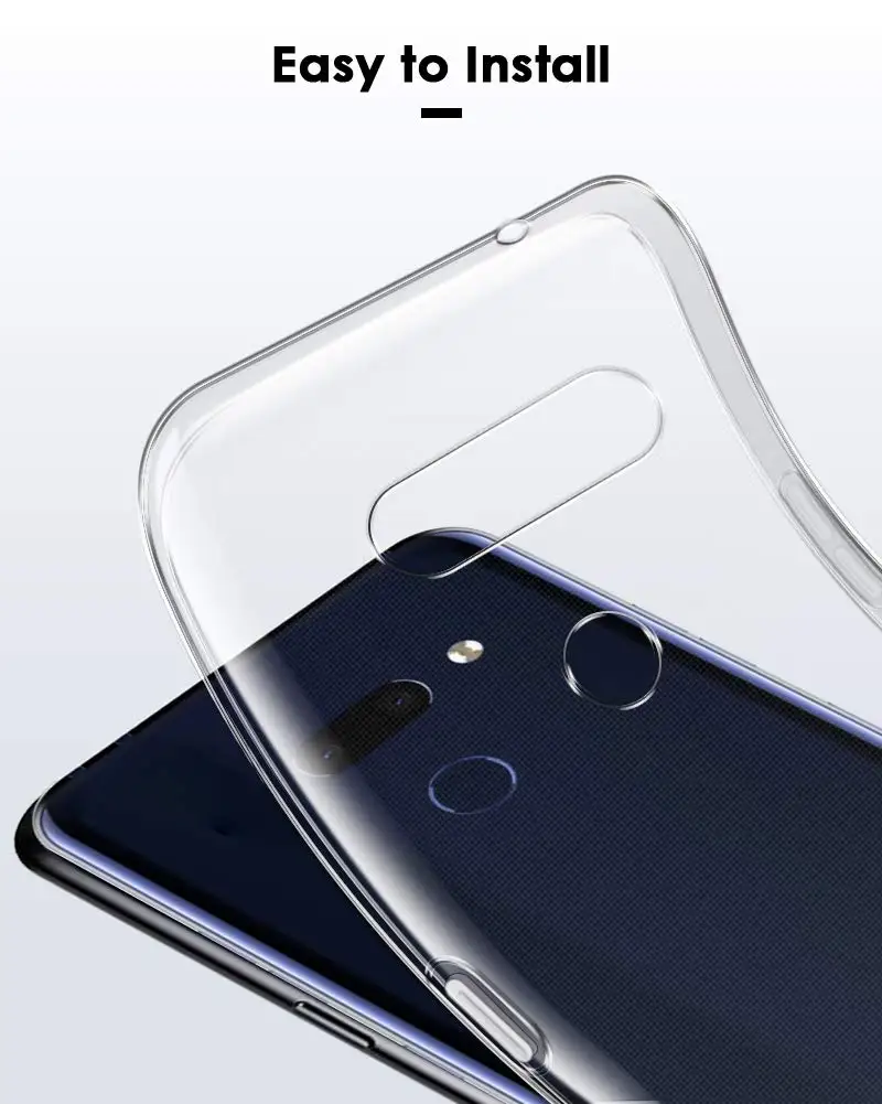Для LG G8 ThinQ Мягкий ТПУ чехол с 2.5D 9H закаленное Полное покрытие стеклянная Защитная