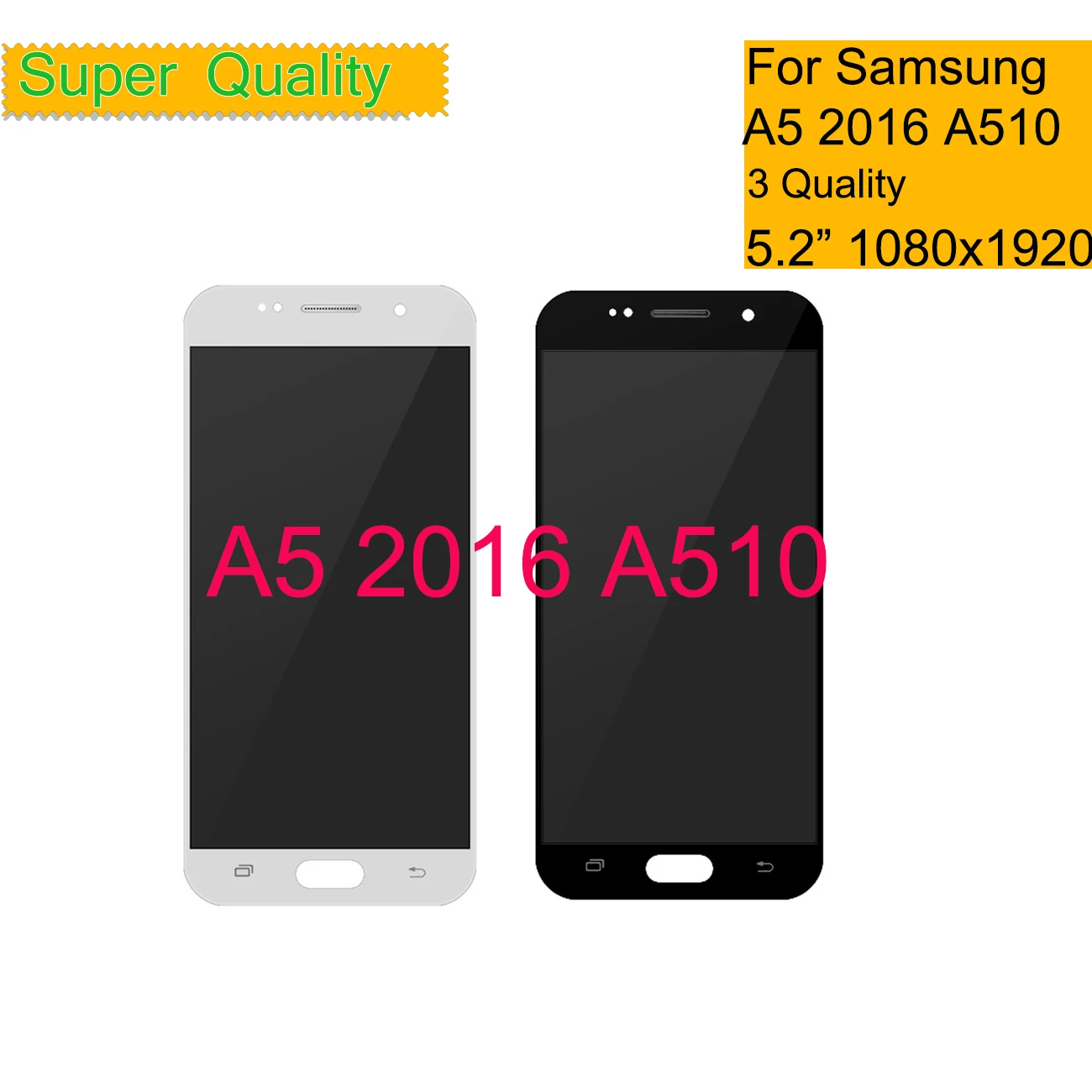 

Супер AMOLED LCDs Замена для Samsung Galaxy A5 2016 A510 A510F A510M A510FD A5100 ЖК-дисплей сенсорный дигитайзер экран в сборе
