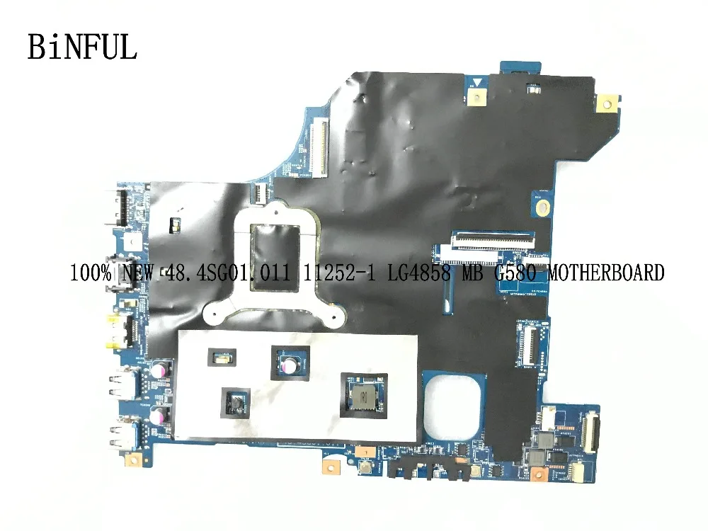 BiNFUL Гарантированная Рабочая материнская плата 48.4SG01.011 LG4848 11252 1 для LENOVO Ideapad G580 HM76