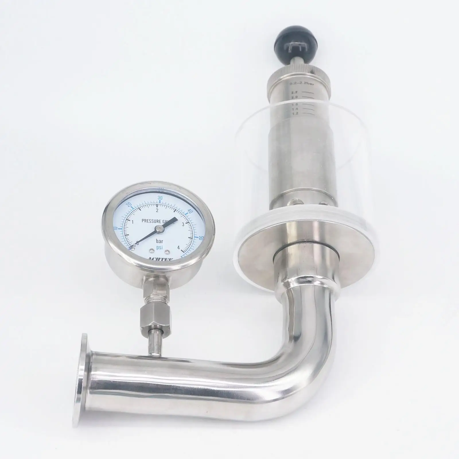 1 5 &quotTri Clamp 0 2-2 2 бар 304 нержавеющая сталь регулируемый предохранительный клапан