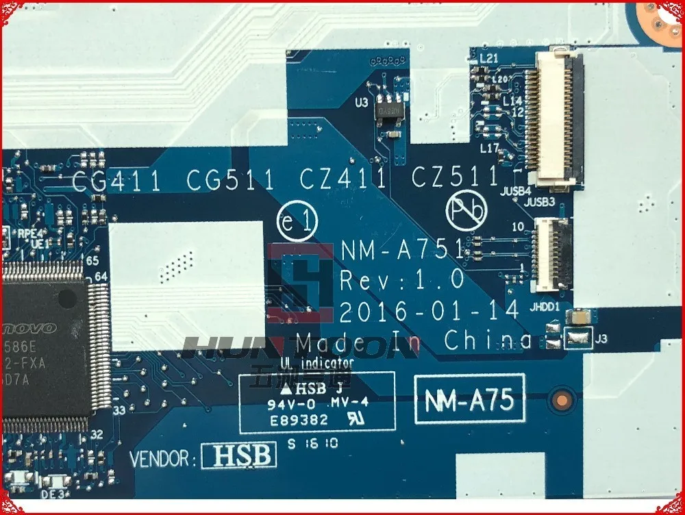 Новинка 5B20L37478 NM-A751 для Lenovo 510-15ISK материнская плата ноутбуков FRU: SR2EZ I7-6500U 4 Гб DDR4 100%