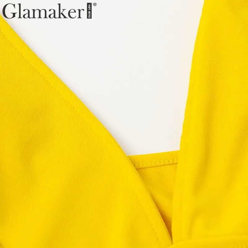 Glamaker сексуальный шифоновый укороченный топ костюм из двух предметов длинное