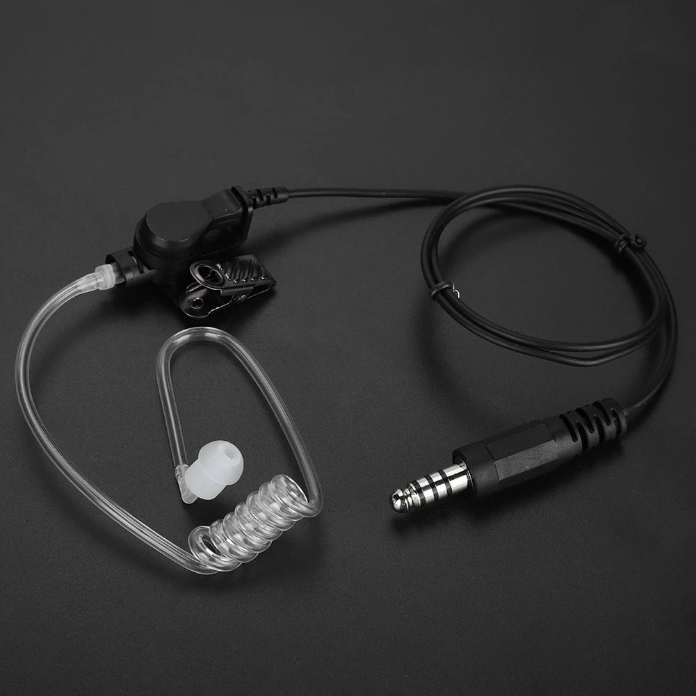 K head Air Duct Walkie talkie In ear гарнитура Акустическая трубка наушник с кнопкой PTT 2019|Рации| |