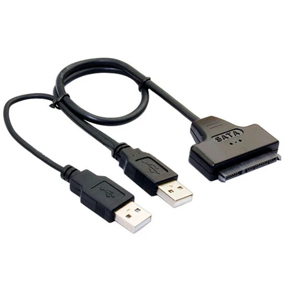 USB 2 0 для SATA 15 + 7 22P кабель адаптера 5 &quotHDD SSD жесткий диск ноутбука Чехол черный |