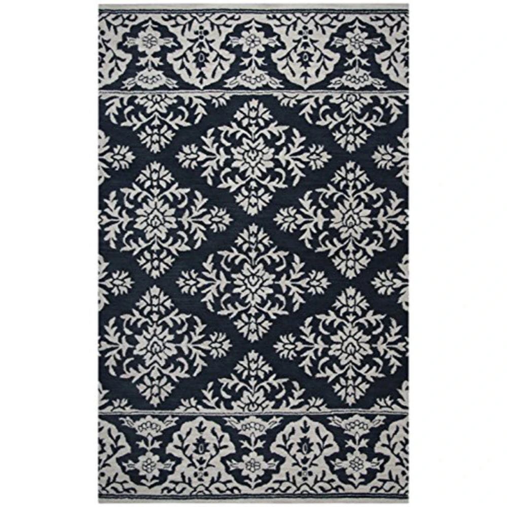 Rizzy Home Marianna Fields Collection ковер ручной работы темно синий/слоновая кость 5' x
