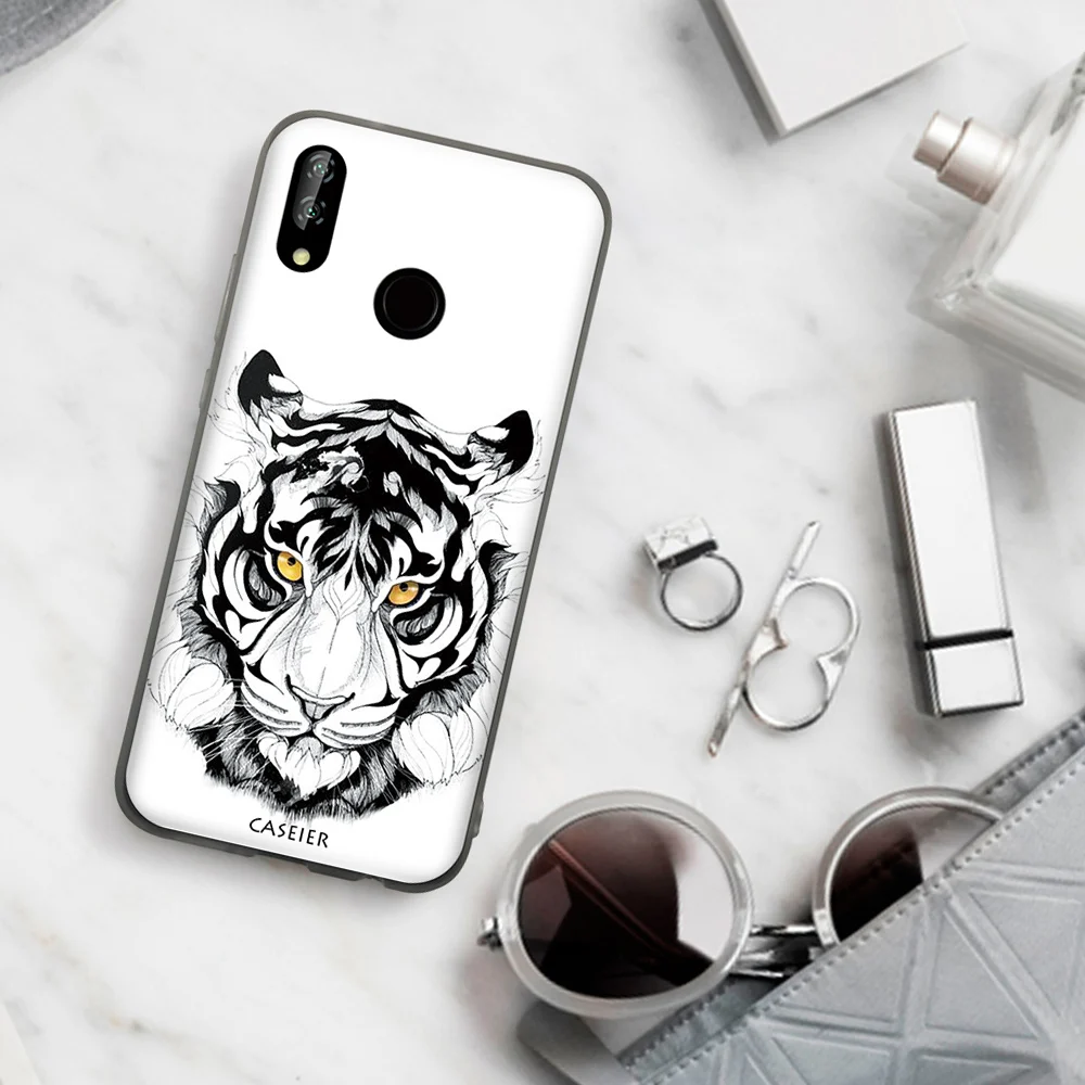 CASEIER чехол для телефона с животным узором Huawei P9 P10 P20 Mate 20 Lite P Smart 2019 Чехлы Pro On Honor 10 9