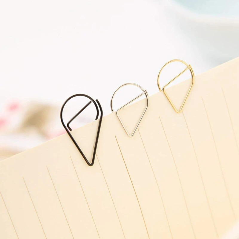Decorative Binder Clips Foldback Clip Document Artistic New Shape 100 X Paper 2.5cm | Канцтовары для офиса и дома