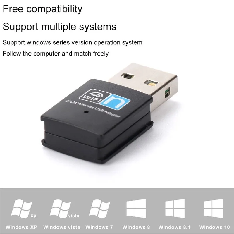 Мини usb Wi Fi адаптер беспроводной 300 Мбит/с Соединительная плата локальной
