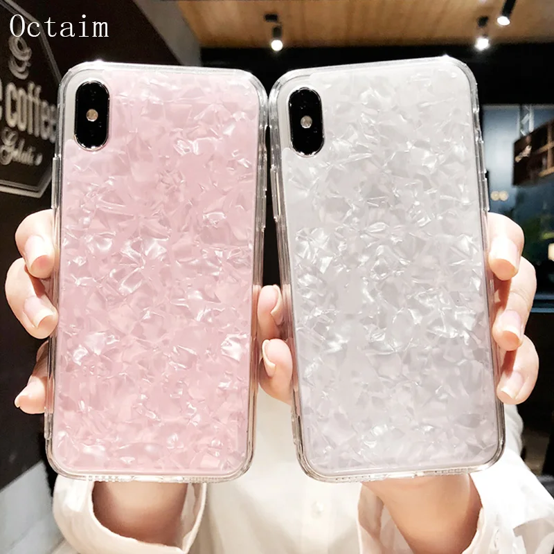 Чехол для Телефона iPhone 7 8 6 6S Plus блестящий чехол с узором из мягкого силикона