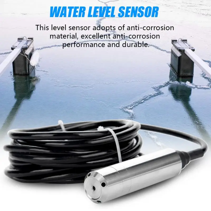 

DC24V 4-20mA Throw-In Type Liquid Level Sensor For Detecting 0-5m Range Depth Tool Liquid Sensor With 6m Cable Level Transmitter