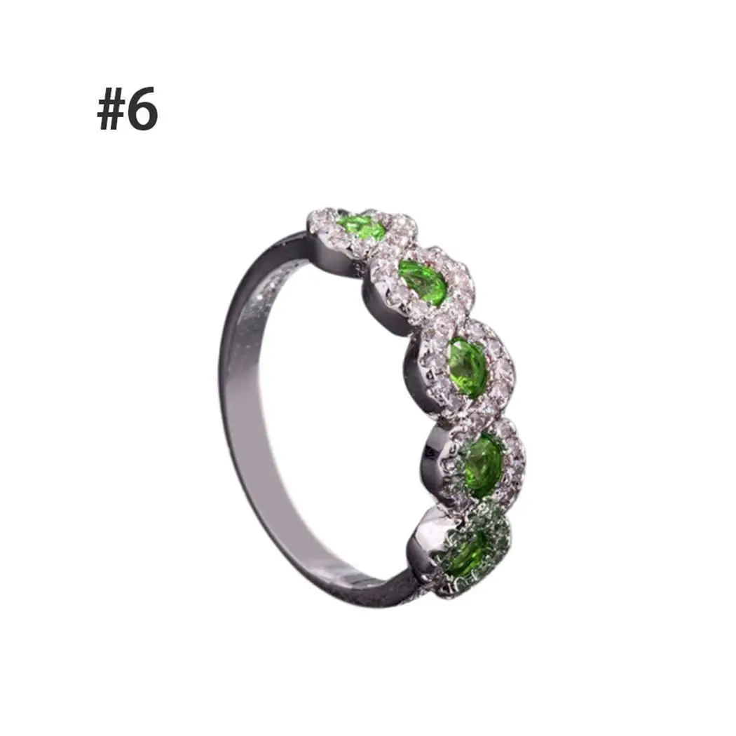 Women Fashion Round Rhinestone Casual Engagement Ring Wedding Party Approx 3g 2 1cm 0 8inch 0cm | Украшения и аксессуары