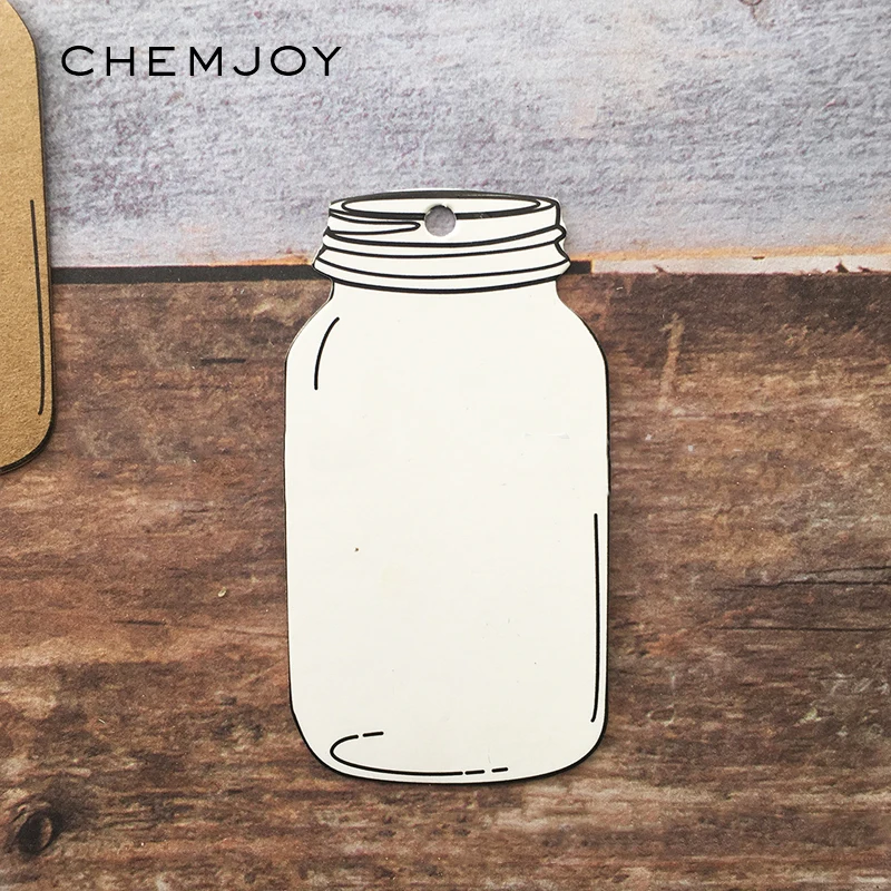 50pcs Kraft Paper Mason Jar Bottles Shaped Blank Gift Tags with Jute Twine String Party Favor Labels Rustic Wedding Decor | Дом и сад