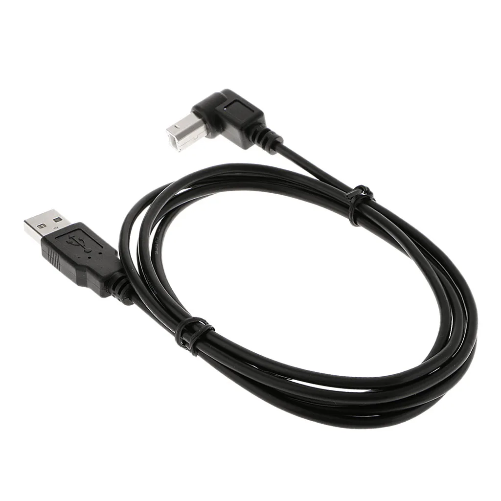 1 шт. кабель для принтера с разъемом USB 2 0 типа A Папа B и под углом 90
