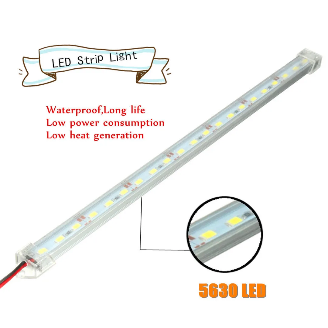 2 шт./компл. 30 см 12 в прозрачный белый 21LED 5630 SMD автомобильный бар шкаф Интерьер