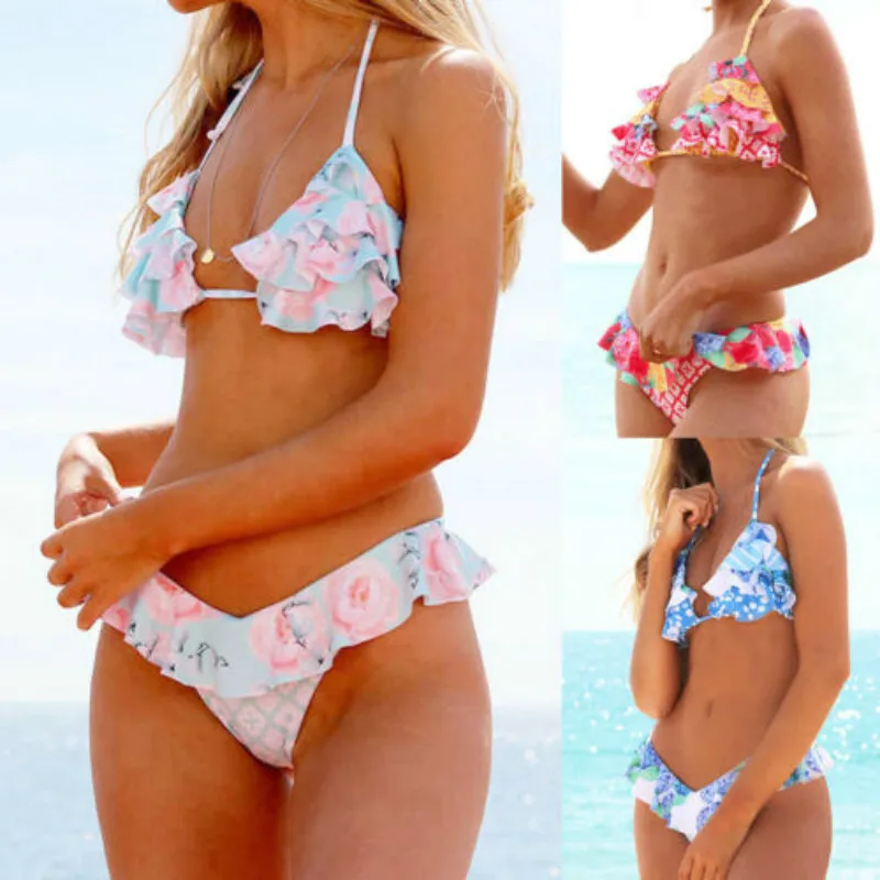 Meihuida Brand High Quality Women Sexy Splice Bikini Set Multi-Colour Color Swimsuit Swimwear Bathing Suit Beach | Женская одежда