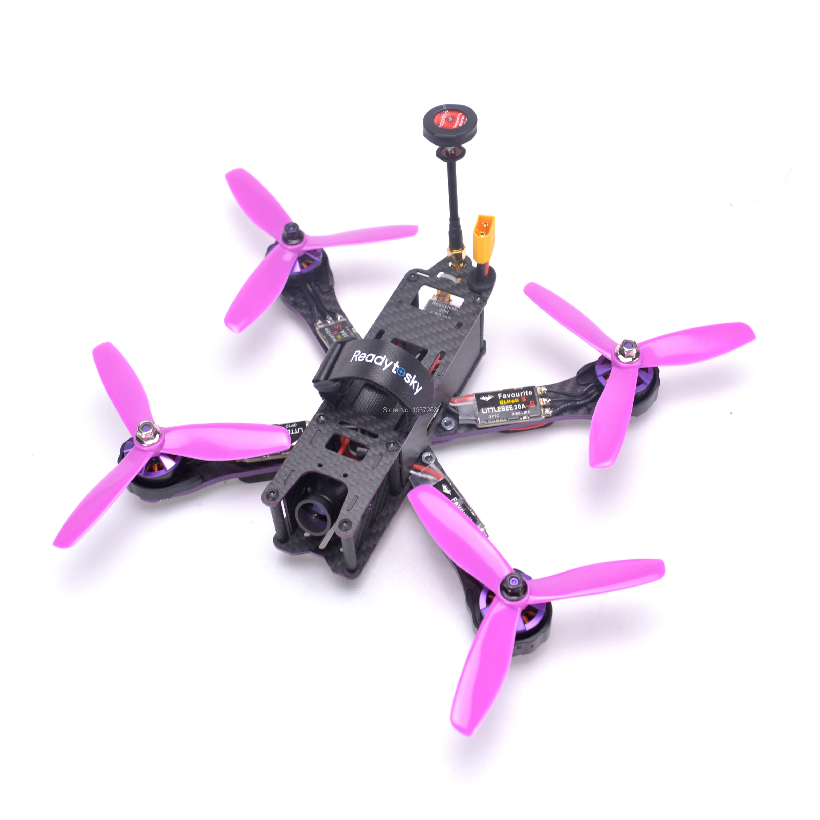 Готов к полету FPV X220 220 мм Рамка для квадрокоптера F3 FC Littlebee 30A blheli _ s ESC 2205 антенна