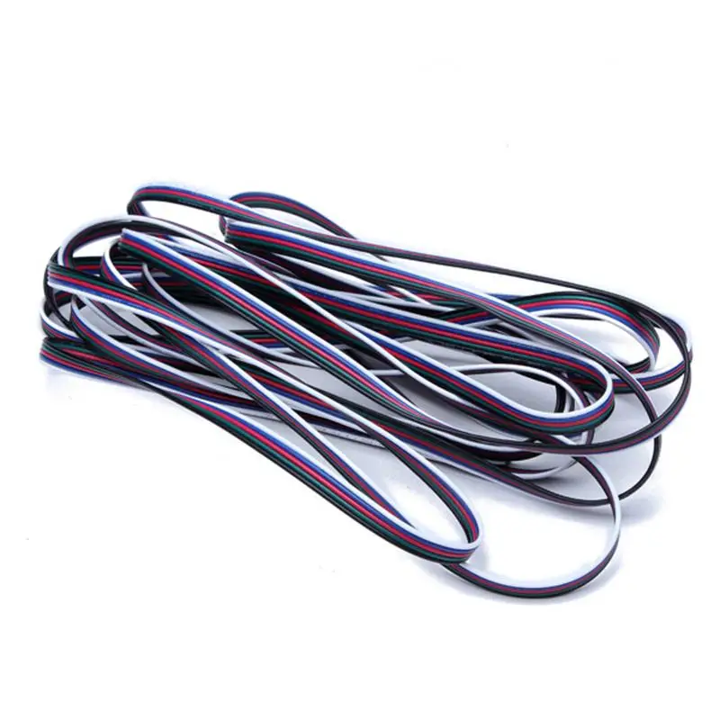 CLAITE 5 м контактный светодиодный RGB удлинитель провода разъем для 5050 3528 SMD