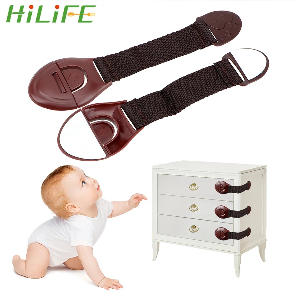 Замок HILIFE 5 шт./лот для безопасности детей замки ящиков дверей шкафов буфетов на