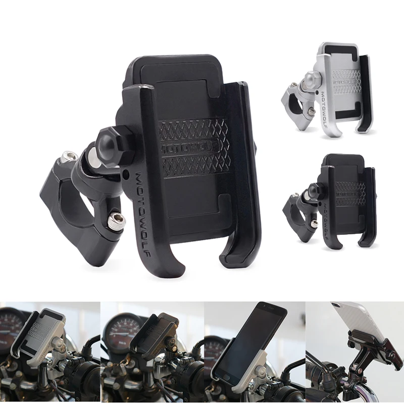 Держатель для телефона с креплением на руль мотоцикла велосипеда 360 градусов